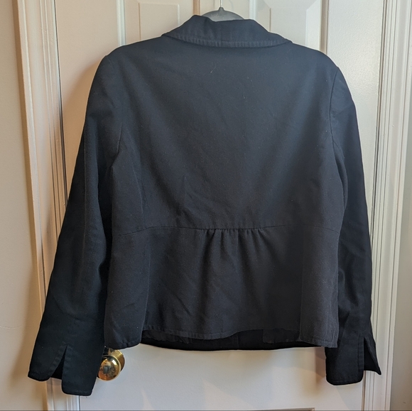 Merona jacket Black peplum style XL - Picture 4 of 8